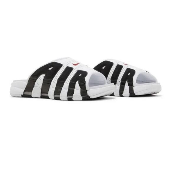 Nike Air More Uptempo Slide White Red Black FB7815-100 Mens Sz 13 Scottie Pippen - Picture 1 of 5